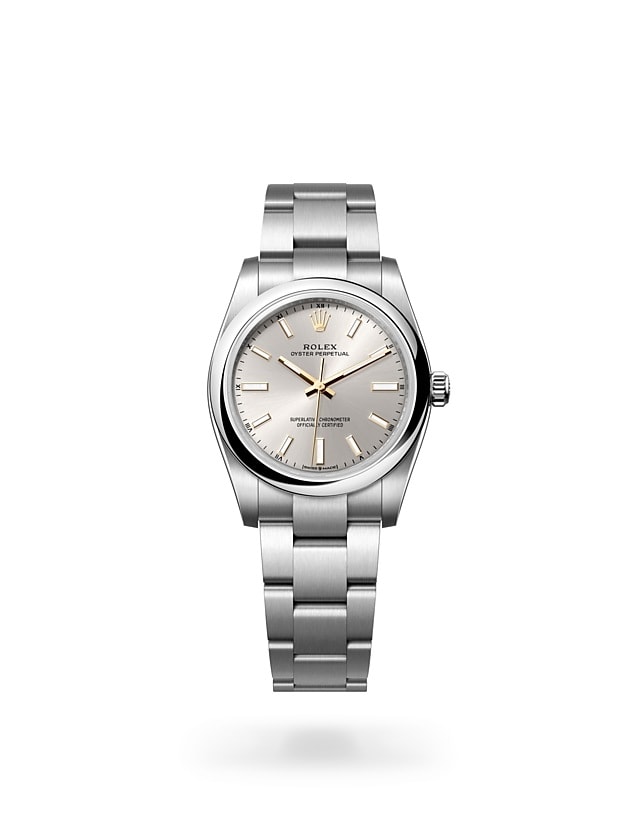 Rolex Oyster Perpetual 34 dalam Oyster, 34 mm, Oystersteel - M124200-0001 di Woo Hing Brothers