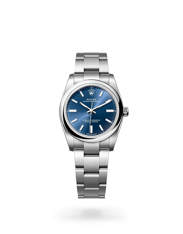 Rolex Oyster Perpetual 34 dalam Oyster, 34 mm, Oystersteel - M124200-0003 di Woo Hing Brothers