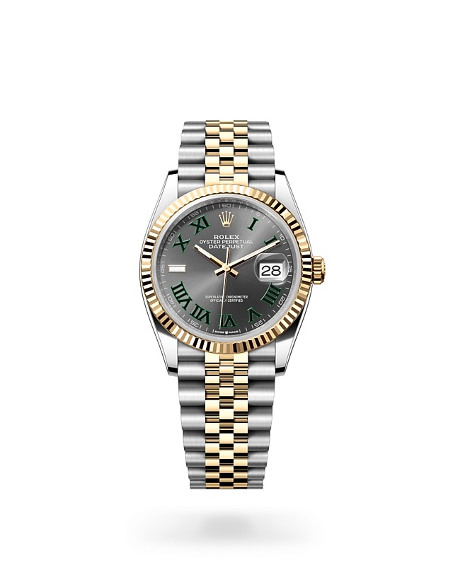Rolex Datejust 36 in Oyster, 36 mm, Oystersteel and yellow gold - M126233-0035 at Woo Hing Brothers