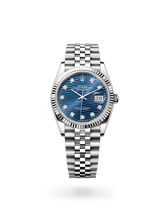 Rolex Datejust 36 in Oyster, 36 mm, Oystersteel and white gold - M126234-0057 at Woo Hing Brothers