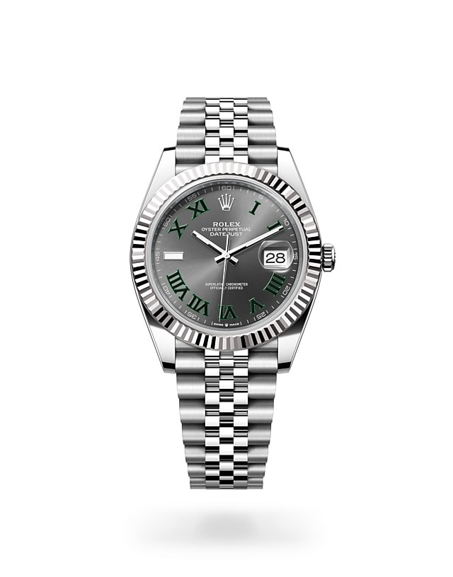 Rolex Datejust 41 in Oyster, 41 mm, Oystersteel and white gold - M126334-0022 at Woo Hing Brothers