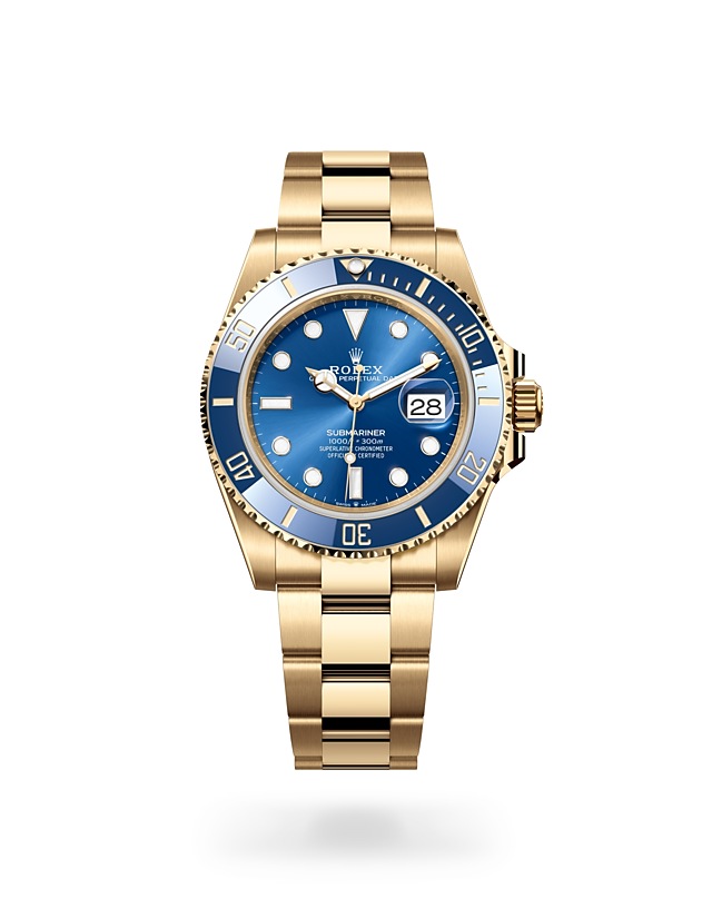Rolex Sebmariner Date in Oyster, 41 mm, yellow gold - M126618LB-0002 at Woo Hing Brothers