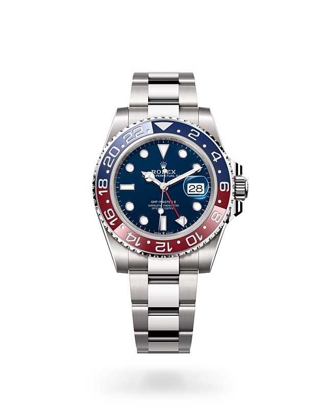 Rolex GMT-Master II in Oyster, 40 mm, white gold - M126719BLRO-0003 at Woo Hing Brothers