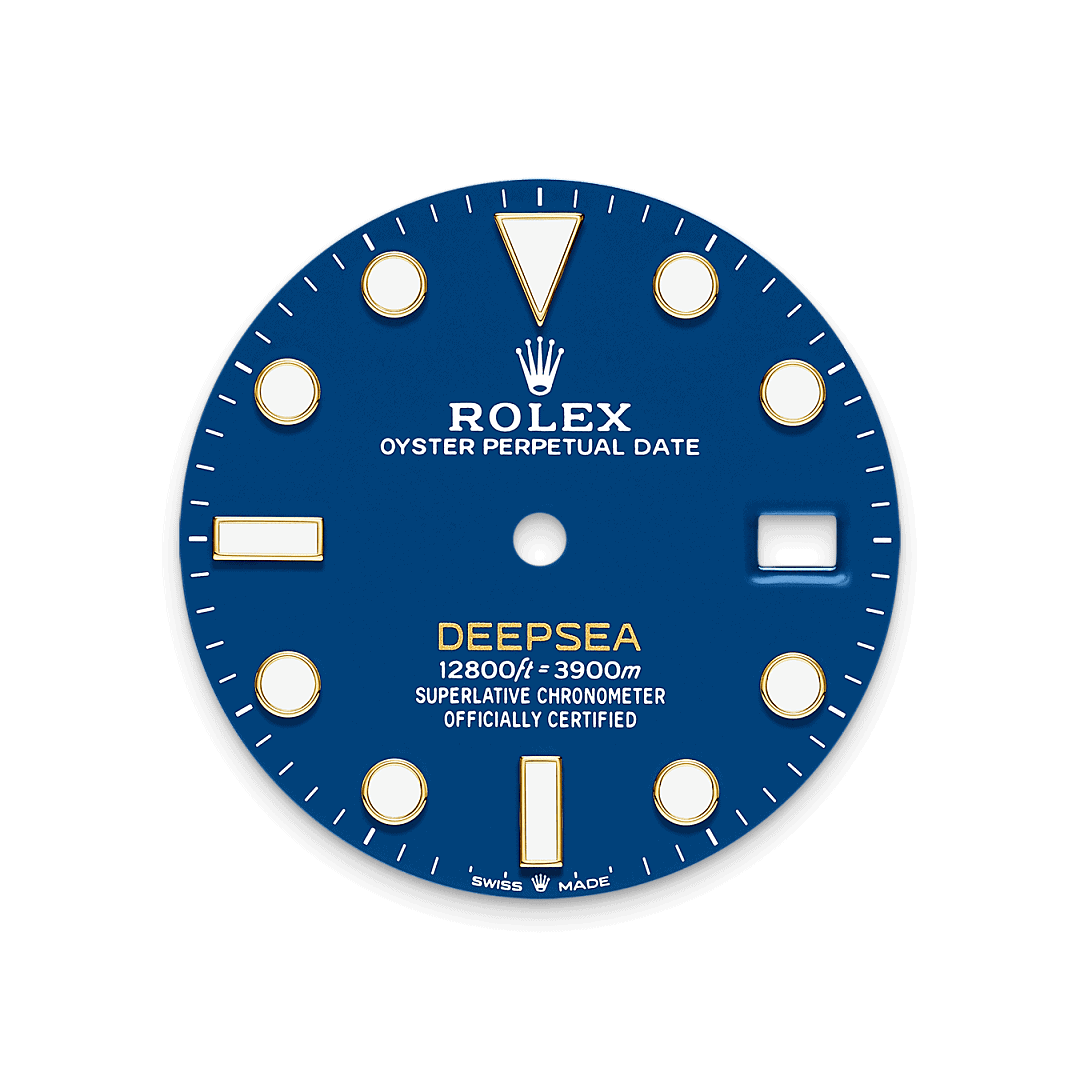 Rolex Warna biru pada cincin mampatan, dail dan sisipan bezel - Woo Hing Brothers