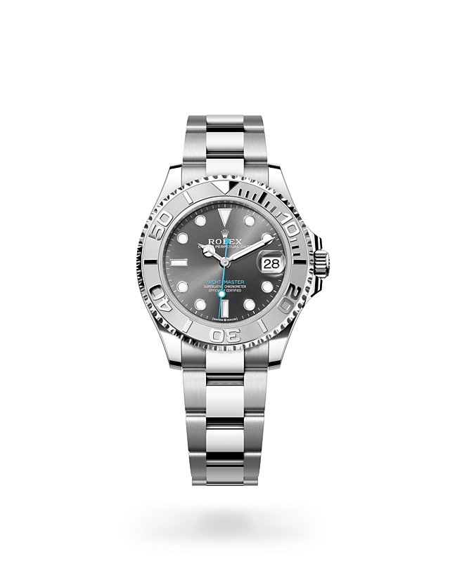 Rolex Yacht-Master 37 in Oyster, 37 mm, Oystersteel and platinum - M268622-0002 at Woo Hing Brothers