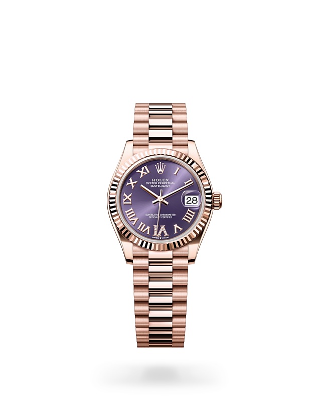 Rolex Datejust 31 in Oyster, 31 mm, Everose gold - M278275-0029 at Woo Hing Brothers