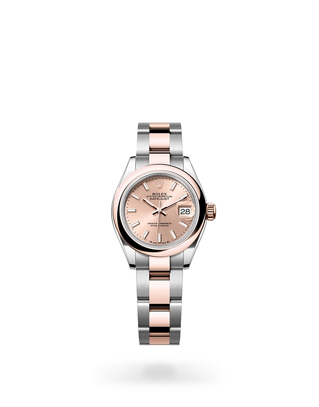 Rolex Lady-Datejust dalam Oyster, 28 mm, Oystersteel dan emas Everose - M279161-0024 di Woo Hing Brothers