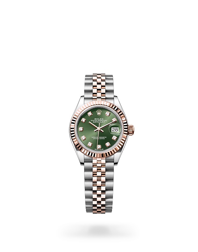 Rolex Lady-Datejust dalam Oyster, 28 mm, Oystersteel dan emas Everose - M279171-0007 di Woo Hing Brothers