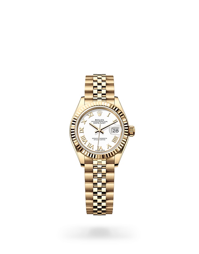 Rolex Lady-Datejust dalam Oyster, 28 mm, emas kuning - M279178-0030 di Woo Hing Brothers